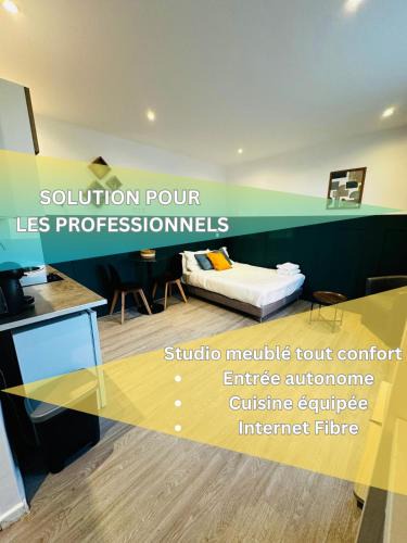 Le Bourget Apartment | BtoBed - Location Professionnelle - 2 Studios Confort - Proche Parc des Expos et Stade de France