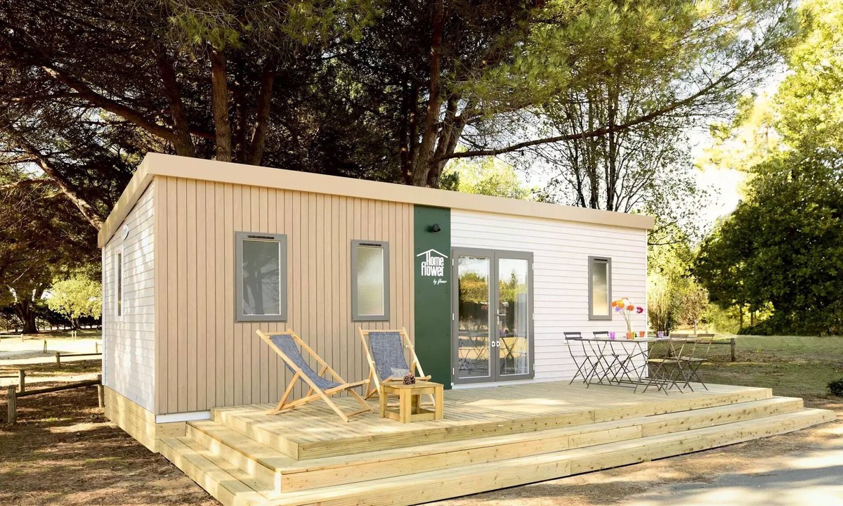 Les Andelys House | Flower Camping Ile des Trois Rois * - Homeflower Premium 34m2 3 bedrooms + semi-covered terrace 6 people
