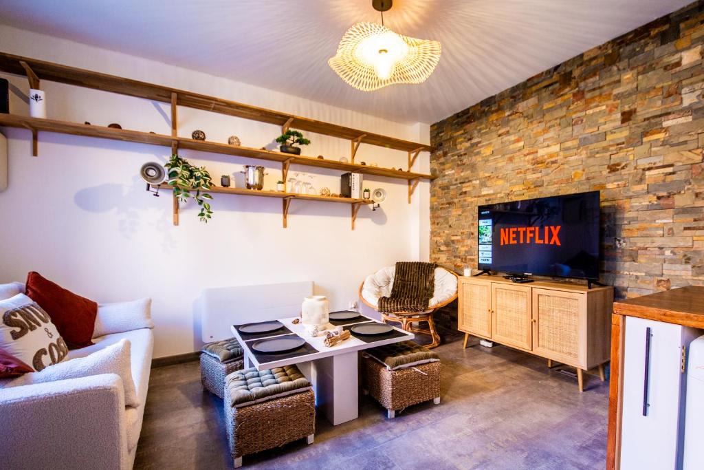 Saint-Andre-lez-Lille Apartment | L'illois - 2 beds - Free Parking - Vieux Lille - Wifi - Netflix