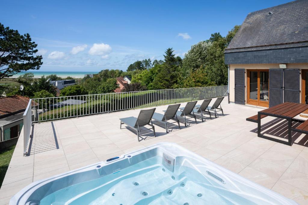 Criel-sur-Mer Villa | La Villa Maxine, vue mer et spa