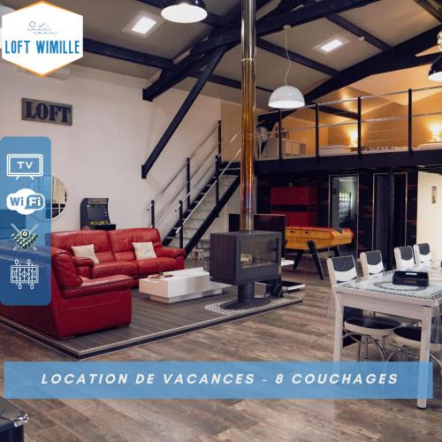 Wimille House | Loft Wimille, Proche de Nausicaa et des Plages, 8 couchages
