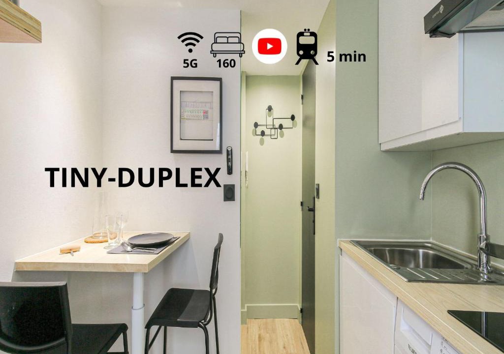 Saint Michel - Mairie Apartment | Tiny-duplex
