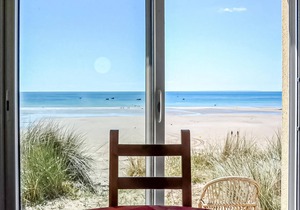 Nice home in Pirou with house sea view
