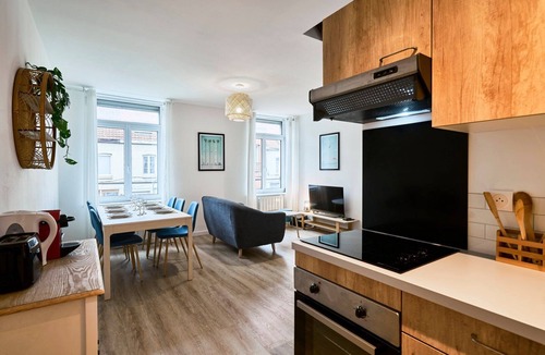Tourcoing Apartment | 3-bedroom 3 bathrooms, renovated in 2023.
