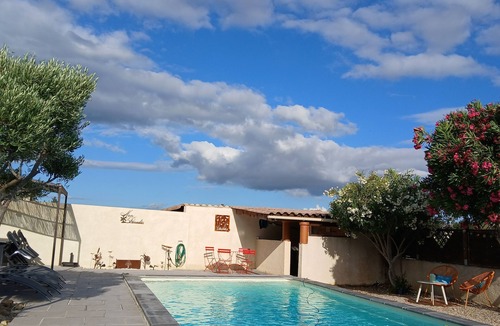 Argeliers House | Argeliers (Aude), Languedoc. House 9 persons with swimming pool. 40 min from the beaches
