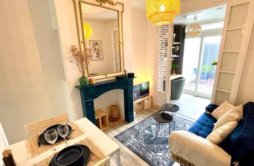 Sainte-Anne - Faubourg Noyon Apartment | Escale bohème - Terrasse en centre-ville - Gare
