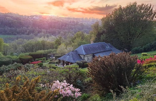 Manneville-la-Raoult House | Gite Fleurs De Mai - Heated swimming pool - Playground - Magnificent view
