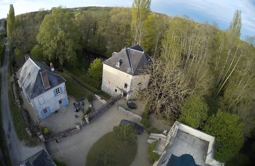 Lurais House | Gite Le Moulin 8 people swimming pool and river