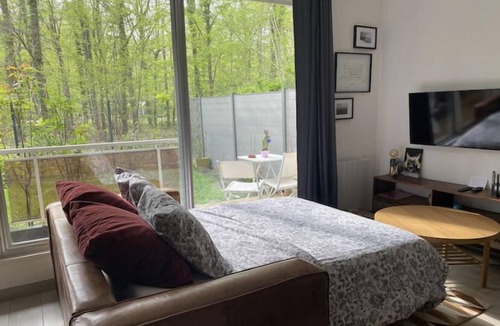 Gouvieux Apartment | Industrial-style apartment with private garden!