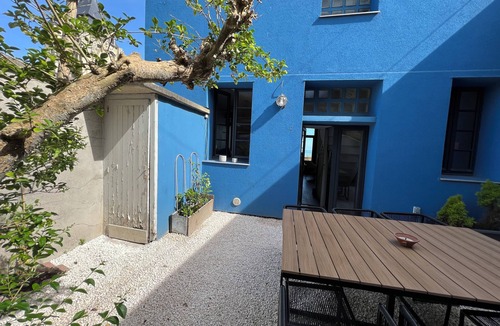 Le Treport House | La Maison Bleue, terraces and panoramic sea view