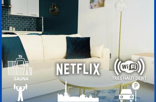 Saint-Prix Apartment | La Villa Perchée calme, sauna, parking privé