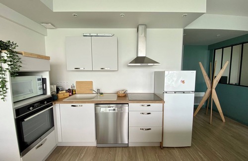 Etretat Apartment | Large apartment with panoramic sea view