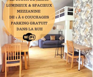 Reims Apartment | Le Cocon de Reims family and free parking