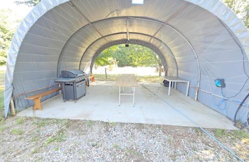 Auxy House | Le mobile home est dans le pré