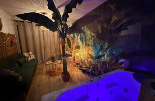 Nanteuil-les-Meaux Bed & Breakfast | Lodge de la Jungle avec Spa