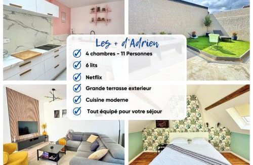 Saint-Honore - Jeanne d'Arc House | Maison design 11 pers -Terrasse -Netflix -Confort