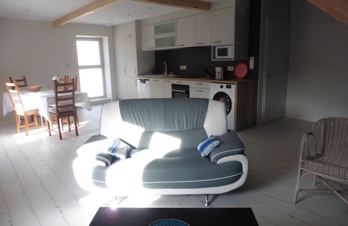 Saint-Martin-Belle-Roche Apartment | New apartment in stone house near A6 exit