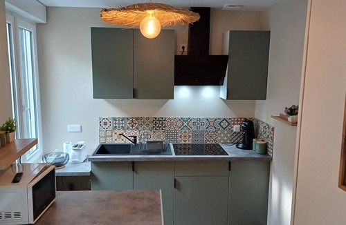 Saint-Omer Apartment | Renovated ground-floor apartment with outdoor spa. Sleeps 4.
