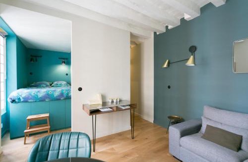 5th Arrondissement Apartment | Romantic Brand New Suite in Central Paris, Bathroom, Kitchen