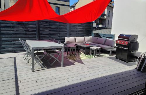 Centre Ville Rive Gauche Villa | Rouen centre avec Sauna - Jacuzzi - Parking - 5 étoiles