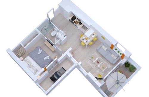 Chalons-en-Champagne Apartment | Soleil d'Été - Netflix & Wifi - Balcon - Climatisation - Parking Gratuit - check-in 24H24 - Emplacement Vélos - GoodMarning