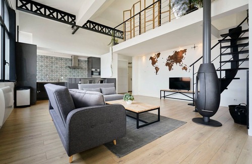 Tourcoing Apartment | Superb 3-bedroom duplex loft + parking.