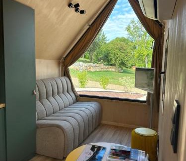 Vesoul Agglomeration Cabin | Tiny House Mon Cabanon grand jardin terrasse climatisation