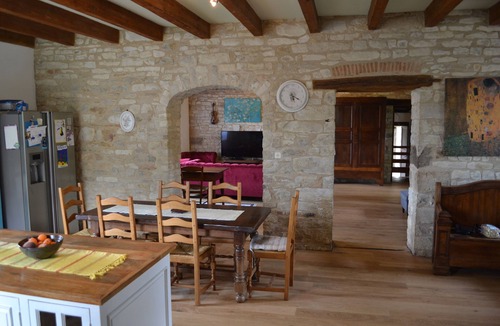 Saint-Ythaire House | Traditional stone house with pool, gym and separate 2 bedroom gite