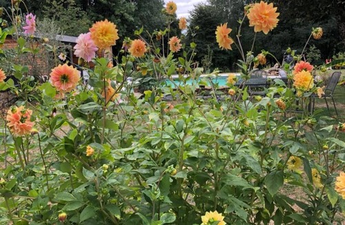 La Porcherie House | Vacation Home 'Gîte Les Dahlias' with Pool, 2 Terraces & Wi-Fi