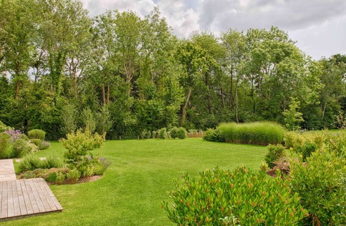Tourgeville Villa | Villa Giverny - New Norman house in a well-kept garden