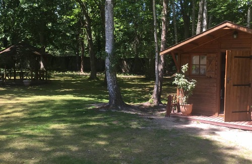 Noisy-sur-Ecole Ski Chalet | Wooden chalet in the middle of a wooded park