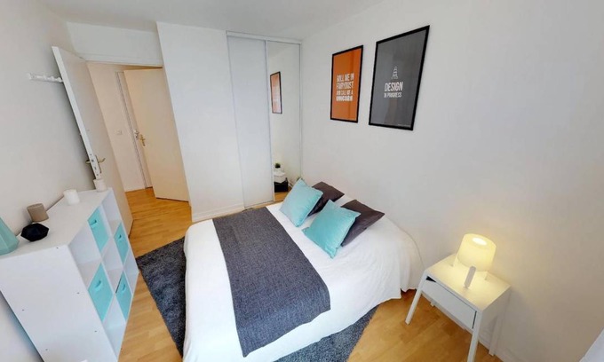 Lille Centre Ville Resort | 72 m² Private room ∙ 1 bedroom ∙ 1 guest