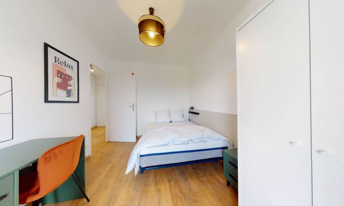 La Courneuve Resort | 80 m² Private room ∙ 1 bedroom ∙ 2 guests