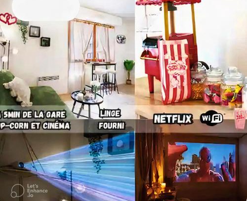 Quartier Vieux Marche-Cathedrale Apartment | Le Petit Ciné - Rouen Gare - Smartloc Immo